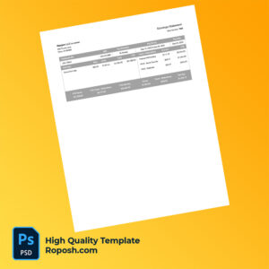Mayjam LLC earning statement word and pdf template