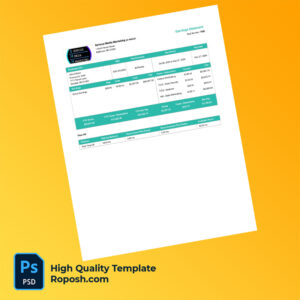 Serious Media Marketing earning statement word and pdf template