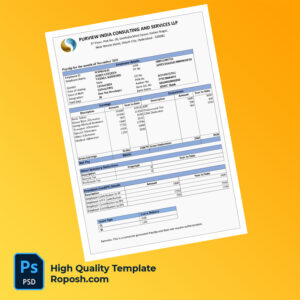 Urview India Consulting and Services LLP payslip word and pdf template