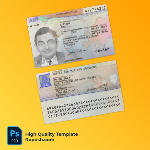 Austria residence permit card (2023-present)