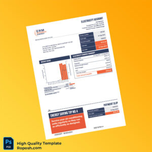 Australia ERM Power Retail Pty Ltd Editable Electricity Bill Template in Word and PDF formats 2 page Australia ERM Power Retail Pty Ltd Editable Electricity Bill Template in Word and PDF formats 2 page