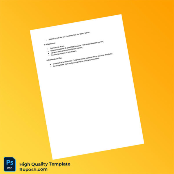 Australia Editable Checklist Template in Word and PDF formats 2 page