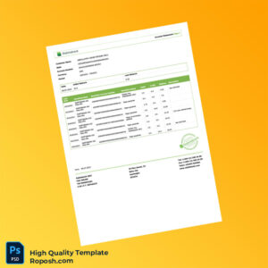 Azerbaijan Rabitabank Account Statement Template in Word and PDF formats 2 page
