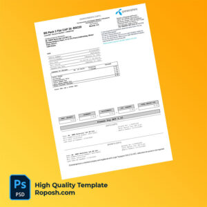 Bangladesh Grameenphone Ltd Editable Tax Invoice Template in Word and PDF formats