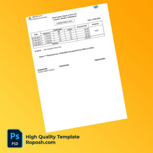 Bangladesh Haque & Sons Ltd Editable Tax Bill Template in Word and PDF formats