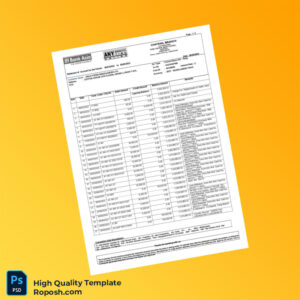 Bangladesh Bank Asia Statement Template in Word and PDF formats 4 page