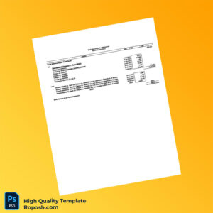 Bangladesh Bank Reconciliation Statement Template in Word and PDF formats