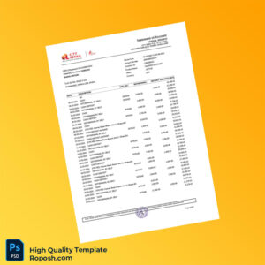 Bangladesh City Bank Statement Template in Word and PDF formats 7 page Bangladesh City Bank Statement Template in Word and PDF formats 7 page