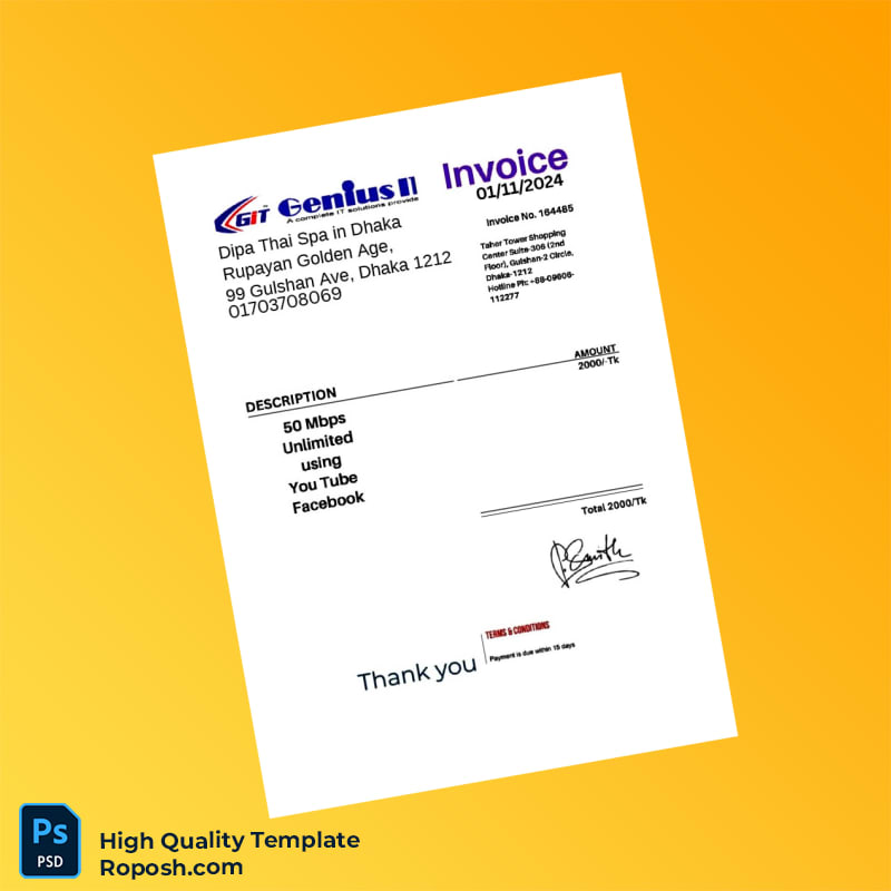 Bangladesh DESCO Editable Utility Bill Template in Word and PDF formats 3 page Bangladesh DESCO Editable Utility Bill Template in Word and PDF formats 3 page