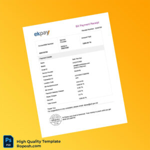 Bangladesh Dhaka Water Supply Sewerage Authority Editable Utility Bill Template in Word and PDF formats 3 page