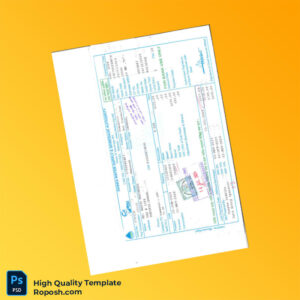 Bangladesh Dhaka Water Supply Sewerage Authority Editable Water Bill Template in Word and PDF formats