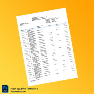 Bangladesh Dutch-Bangla Bank PLC Bank Statement Template in Word and PDF formats 4 page Bangladesh Dutch-Bangla Bank PLC Bank Statement Template in Word and PDF formats 4 page