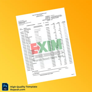 Bangladesh Export Import Bank of Bangladesh Limited Bank Statement Template in Word and PDF formats