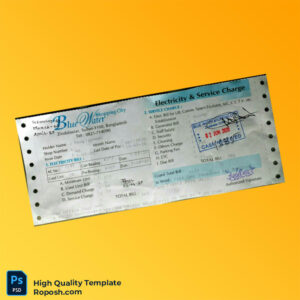 Bangladesh KARIMULLAH MARKET Editable Electricity Bill Template in Word and PDF formats 3 page