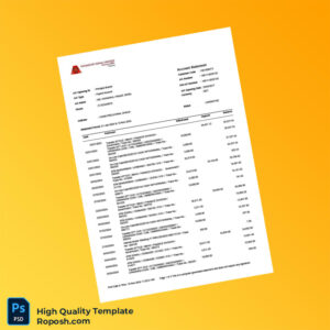 Bangladesh Shimanto Bank Limited Account Statement Template in Word and PDF formats 3 page