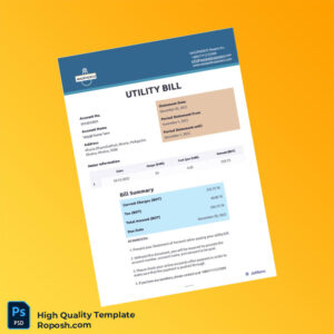 Bangladesh WAZIPADICO Powers Inc Editable Utility Bill Template in Word and PDF formats