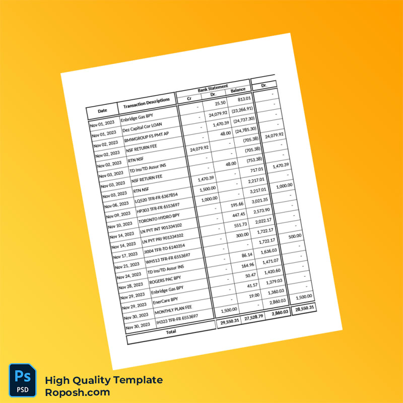 Bank Reconciliation Template in Word and PDF formats 7 page Bank Reconciliation Template in Word and PDF formats 7 page