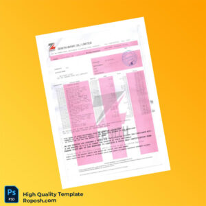 Bank Savings Statement Template in Word and PDF formats 6 page