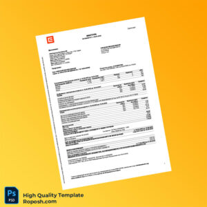 Bulgaria CEZ Elektro Bulgaria AD Editable Electricity Bill Template in Word and PDF formats 2 page