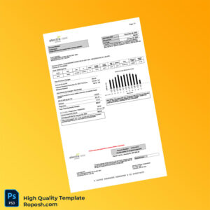 Canada Alectra Utilities Editable Electricity Bill Template in Word and PDF formats 2 page