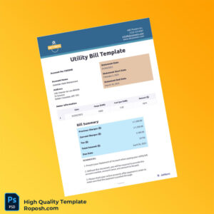 Canada Editable Utility Bill Template in Word and PDF formats Canada Editable Utility Bill Template in Word and PDF formats