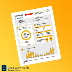 Canada Union Gas Editable Natural Gas Bill Template in Word and PDF formats 2 page Canada Union Gas Editable Natural Gas Bill Template in Word and PDF formats 2 page