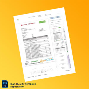 Colombia Scotia Bank Statement Template in Word and PDF formats