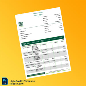Country_ Bank_Issuer_ Cooperative Bank Document Type_ Bank Statement Editable Bank Statement Template in Word and PDF formats 5 page