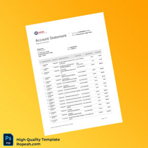 Country_ Bank_Issuer_ Document Type_ Account Statement Editable Account Statement Template in Word and PDF formats 6 page