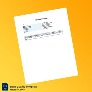 Country_ Bank_Issuer_ PHD Bank Document Type_ Bank Statement Editable Bank Statement Template in Word and PDF formats