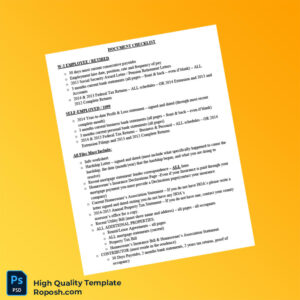 Country_ Company_Authority issuer _ Document Type_ Document Checklist Editable Document Checklist Template in Word and PDF forma