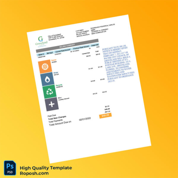 Credit Card Editable Statement Template in Word and PDF formats 4 page