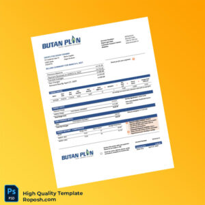 Croatia Butan Plin d o o Editable Gas Utility Bill Template in Word and PDF formats