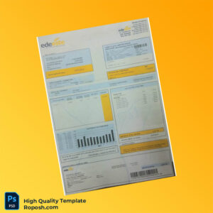 Dominican Republic EdeEste Editable Bill Template in Word and PDF formats Dominican Republic EdeEste Editable Bill Template in Word and PDF formats