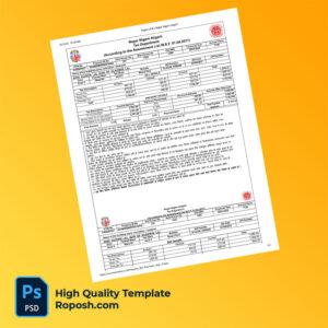 Editable Property Tax Bill Template in Word and PDF formats