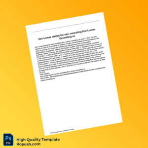 Editable Accounting Document Template in Word and PDF formats