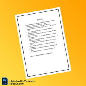 Editable Exercise Template in Word and PDF formats