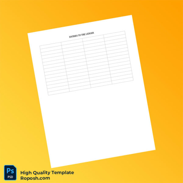 Editable General Journal Template in Word and PDF formats 3 page