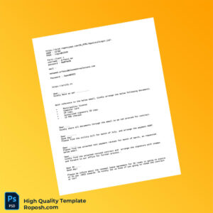 Editable Real Estate Document Requests Template in Word and PDF formats 2 page