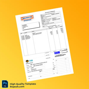 Editable Utility Vary Bill Template in Word and PDF formats