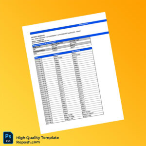 Empty Consolidated Bank Statement Template in Word and PDF formats 6 page