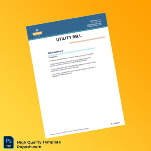 Estonia Editable Utility Bill Template in Word and PDF formats
