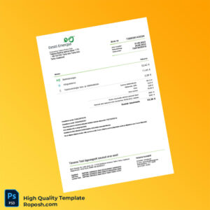 Estonia Eesti Energia Editable Utility Bill Template in Word and PDF formats 4 page
