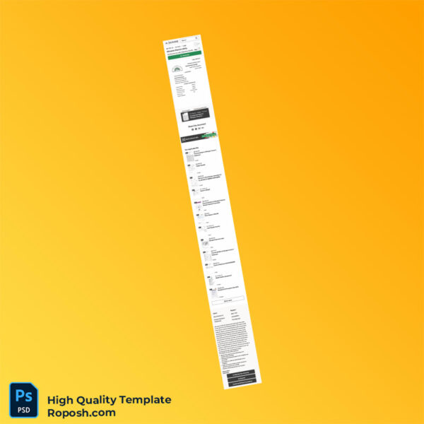Ethiopia Ethiopian Electric Utility Editable Receipt Template in Word and PDF formats 2 page