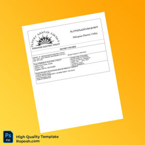 Ethiopia Ethiopian Electric Utility Editable Utility Bill Template in Word and PDF formats Ethiopia Ethiopian Electric Utility Editable Utility Bill Template in Word and PDF formats