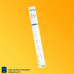 Germany E on Editable Electricity Bill Template in Word and PDF formats