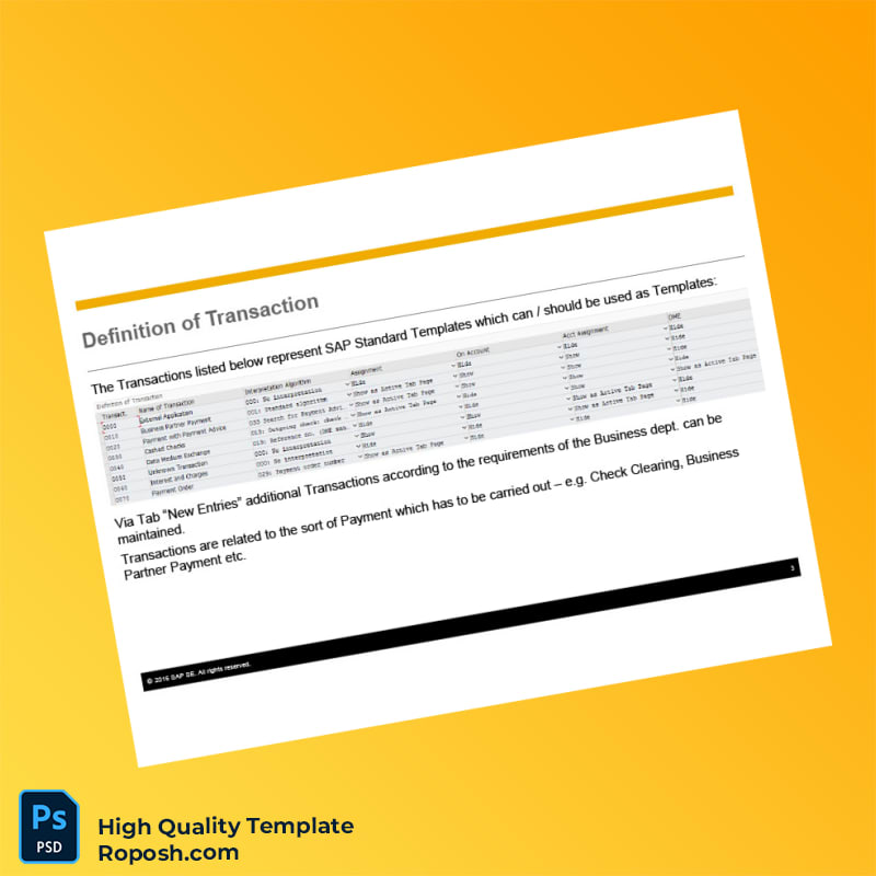 Germany SAP Electronic Bank Statement Template in Word and PDF formats 6 page Germany SAP Electronic Bank Statement Template in Word and PDF formats 6 page