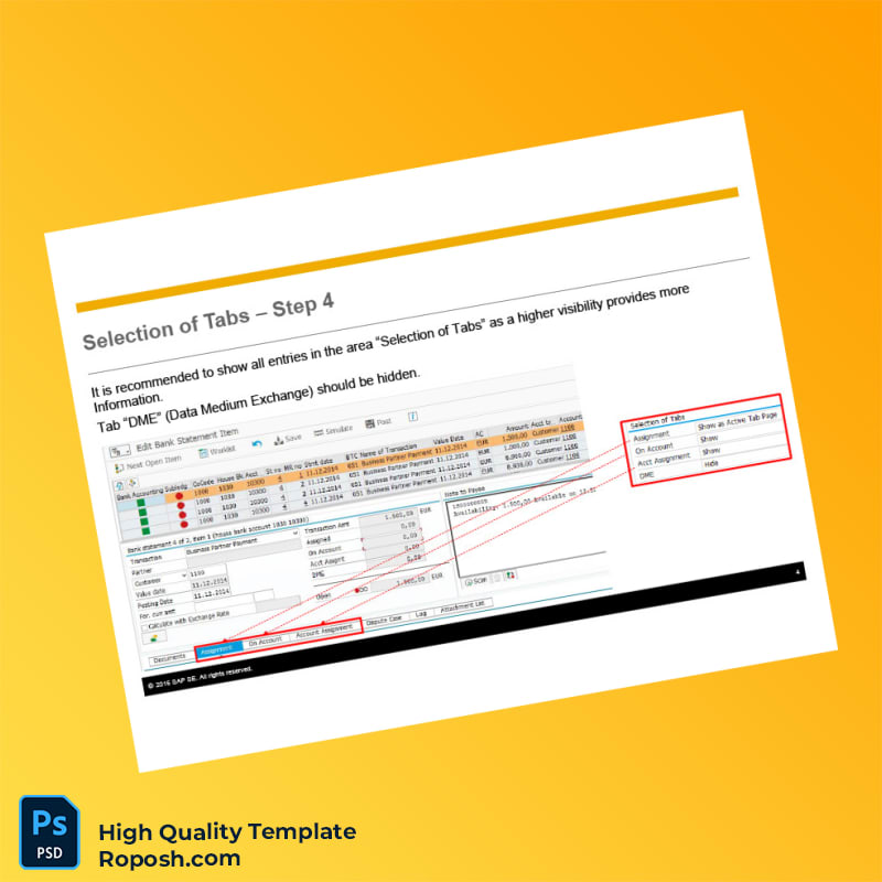 Germany SAP Electronic Bank Statement Template in Word and PDF formats 6 page Germany SAP Electronic Bank Statement Template in Word and PDF formats 6 page