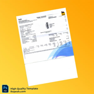 Hungary Editable Utility Bill Template in Word and PDF formats
