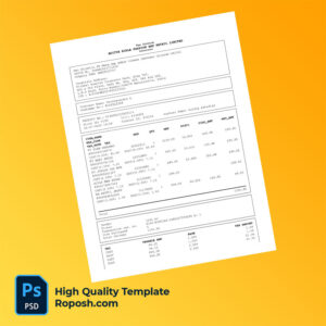 India Aditya Birla Fashion and Retail Ltd Editable Tax Invoice Template in Word and PDF formats